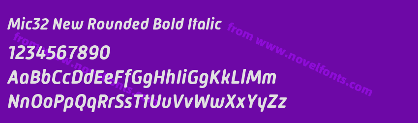 Mic32 New Rounded Bold ItalicPreview Mic32 New Rounded Bold ItalicPreview