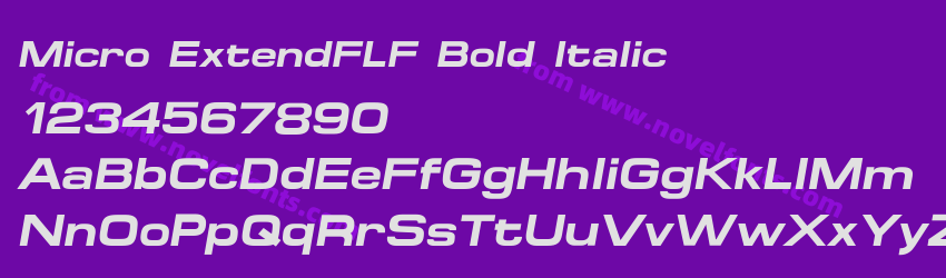 Micro ExtendFLF Bold ItalicPreview Micro ExtendFLF Bold ItalicPreview