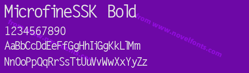 MicrofineSSK BoldPreview MicrofineSSK BoldPreview