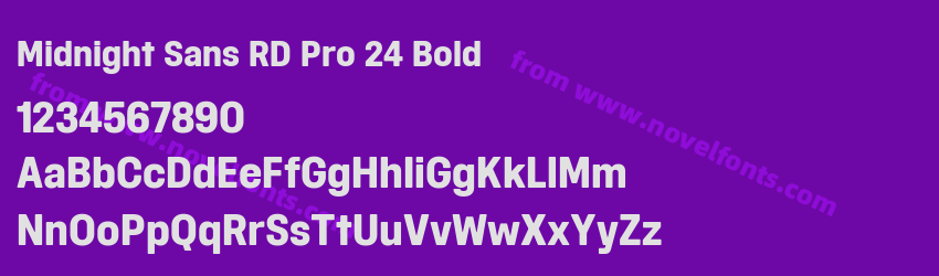 Midnight Sans RD Pro 24 BoldPreview Midnight Sans RD Pro 24 BoldPreview