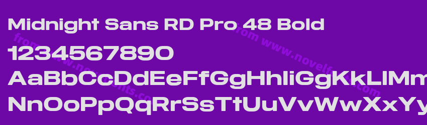 Midnight Sans RD Pro 48 BoldPreview Midnight Sans RD Pro 48 BoldPreview