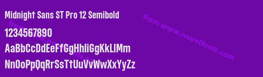 Midnight Sans ST Pro 12 SemiboldPreview Midnight Sans ST Pro 12 SemiboldPreview