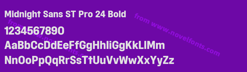 Midnight Sans ST Pro 24 BoldPreview Midnight Sans ST Pro 24 BoldPreview
