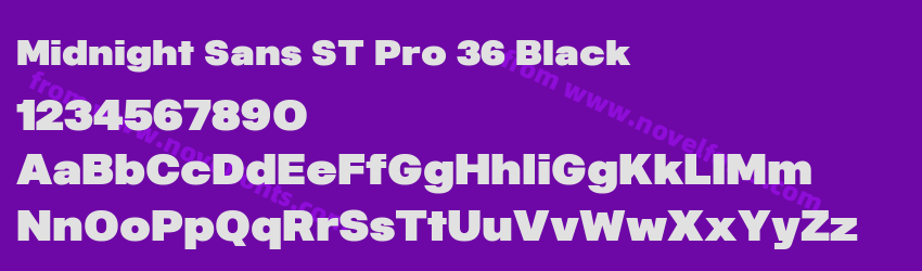 Midnight Sans ST Pro 36 BlackPreview Midnight Sans ST Pro 36 BlackPreview