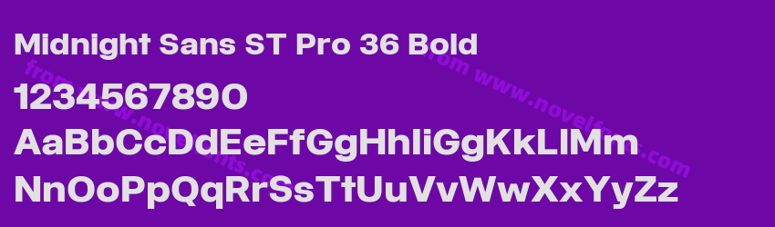 Midnight Sans ST Pro 36 BoldPreview Midnight Sans ST Pro 36 BoldPreview