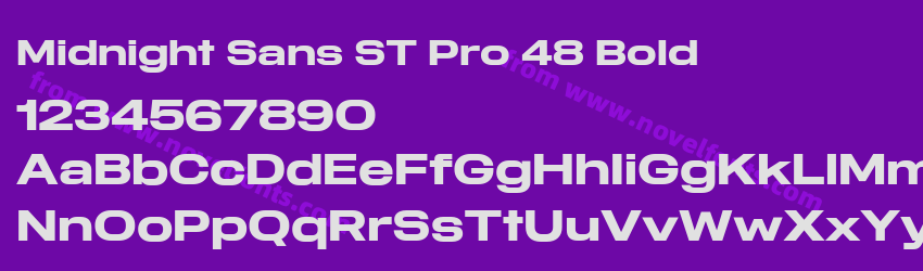 Midnight Sans ST Pro 48 BoldPreview Midnight Sans ST Pro 48 BoldPreview