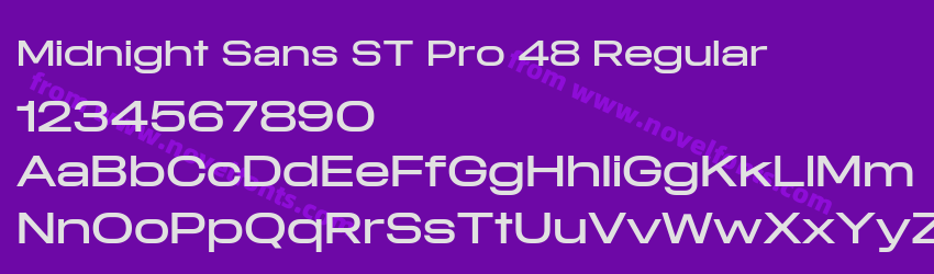 Midnight Sans ST Pro 48 RegularPreview Midnight Sans ST Pro 48 RegularPreview