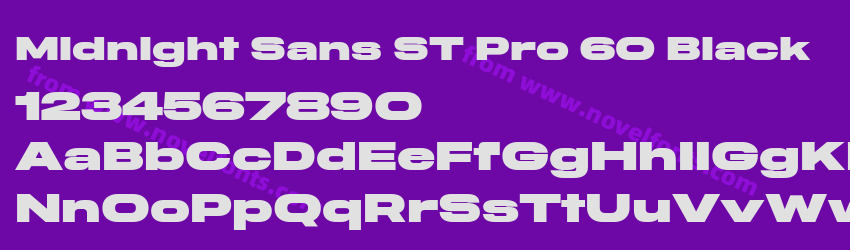 Midnight Sans ST Pro 60 BlackPreview Midnight Sans ST Pro 60 BlackPreview