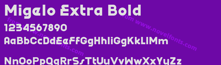 Migelo Extra BoldPreview Migelo Extra BoldPreview