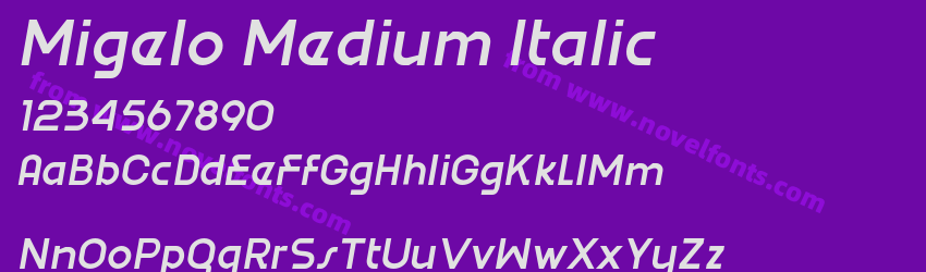 Migelo Medium ItalicPreview Migelo Medium ItalicPreview