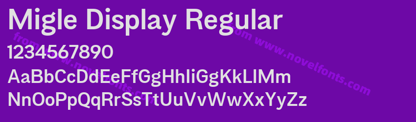 Migle Display RegularPreview Migle Display RegularPreview