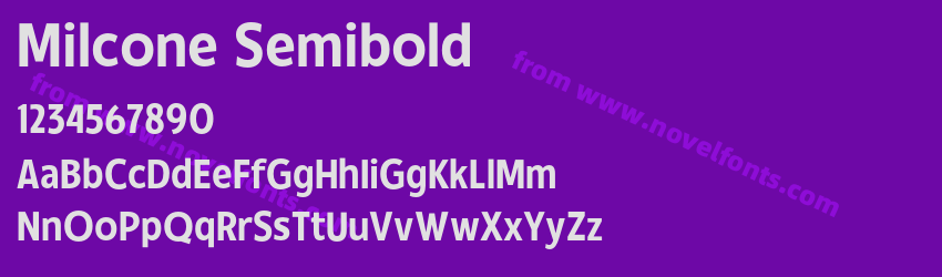 Milcone SemiboldPreview Milcone SemiboldPreview