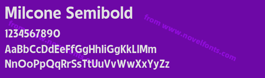 Milcone SemiboldPreview Milcone SemiboldPreview