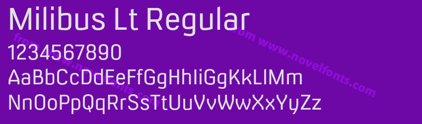 Milibus Lt RegularPreview Milibus Lt RegularPreview