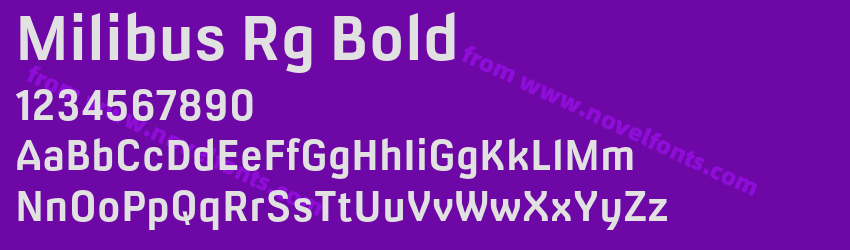 Milibus Rg BoldPreview Milibus Rg BoldPreview