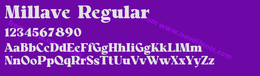 Millave RegularPreview Millave RegularPreview