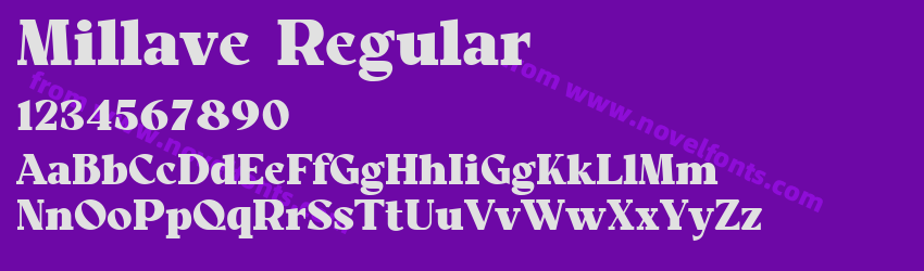 Millave RegularPreview Millave RegularPreview