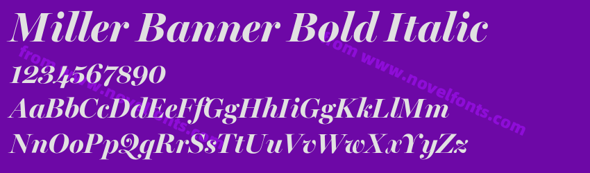 Miller Banner Bold ItalicPreview Miller Banner Bold ItalicPreview