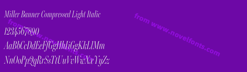 Miller Banner Compressed Light ItalicPreview Miller Banner Compressed Light ItalicPreview