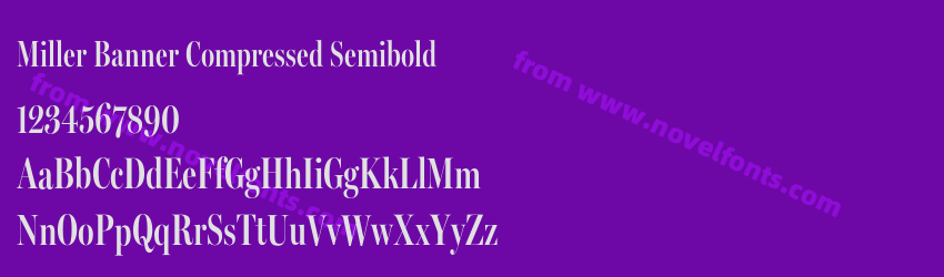 Miller Banner Compressed SemiboldPreview Miller Banner Compressed SemiboldPreview