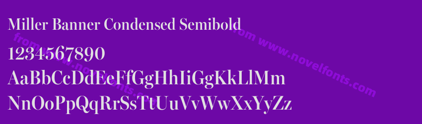 Miller Banner Condensed SemiboldPreview