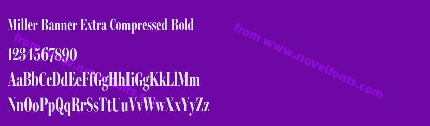 Miller Banner Extra Compressed BoldPreview Miller Banner Extra Compressed BoldPreview