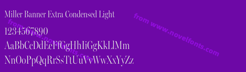 Miller Banner Extra Condensed LightPreview Miller Banner Extra Condensed LightPreview
