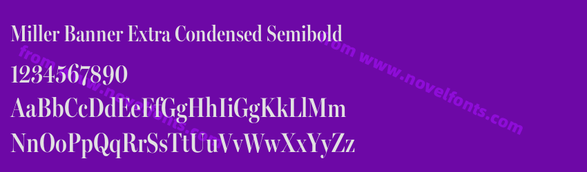 Miller Banner Extra Condensed SemiboldPreview Miller Banner Extra Condensed SemiboldPreview