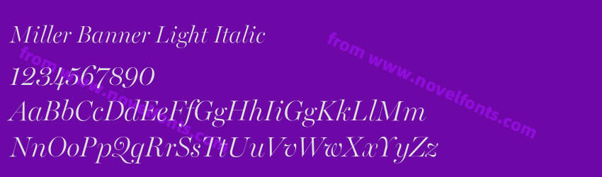 Miller Banner Light ItalicPreview Miller Banner Light ItalicPreview