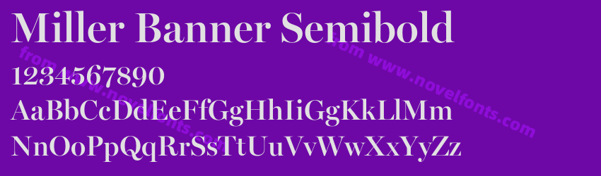 Miller Banner SemiboldPreview Miller Banner SemiboldPreview
