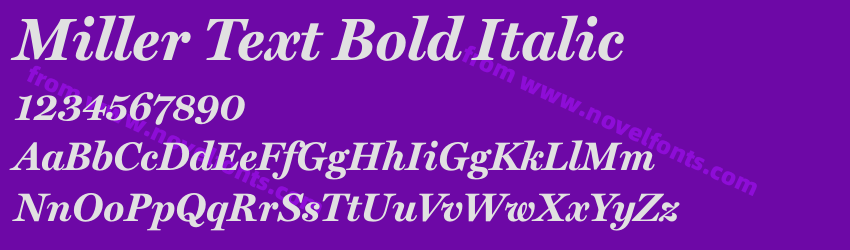 Miller Text Bold ItalicPreview Miller Text Bold ItalicPreview