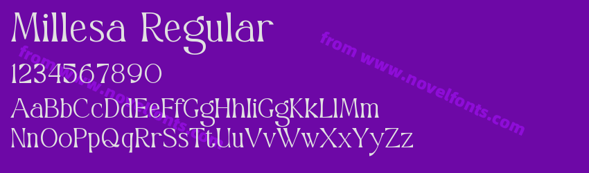 Millesa RegularPreview Millesa RegularPreview