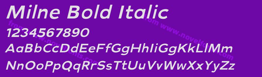 Milne Bold ItalicPreview Milne Bold ItalicPreview