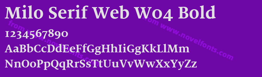 Milo Serif Web W04 BoldPreview Milo Serif Web W04 BoldPreview