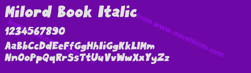 Milord Book ItalicPreview Milord Book ItalicPreview