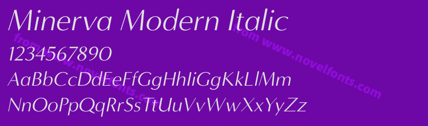 Minerva Modern ItalicPreview Minerva Modern ItalicPreview
