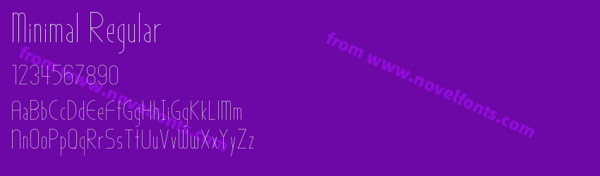 Minimal RegularPreview Minimal RegularPreview