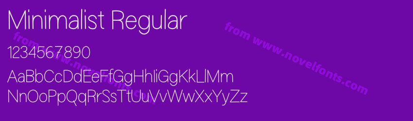Minimalist RegularPreview Minimalist RegularPreview