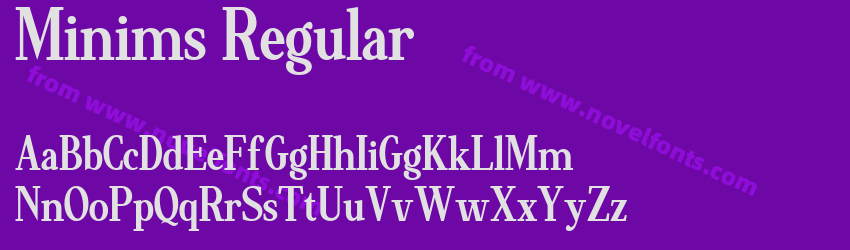 Minims RegularPreview Minims RegularPreview