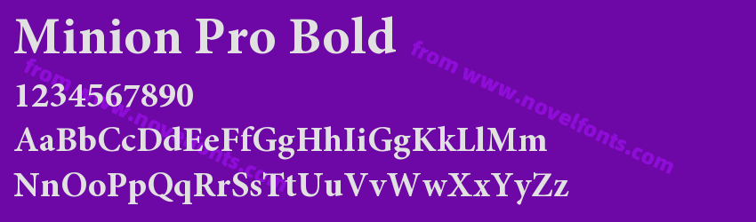 Minion Pro BoldPreview Minion Pro BoldPreview