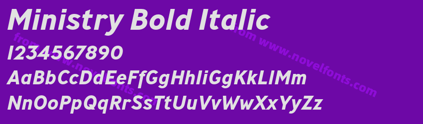 Ministry Bold ItalicPreview Ministry Bold ItalicPreview