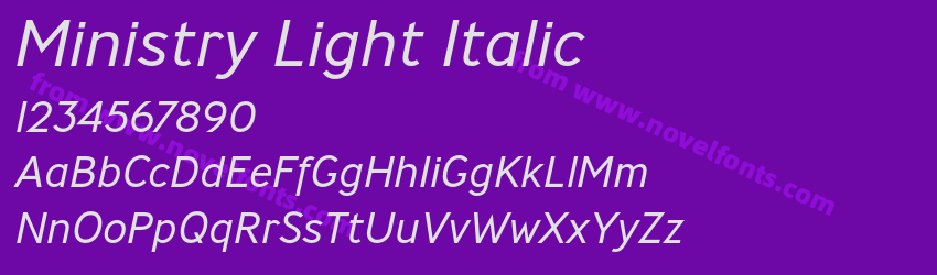 Ministry Light ItalicPreview Ministry Light ItalicPreview