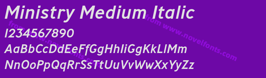 Ministry Medium ItalicPreview Ministry Medium ItalicPreview