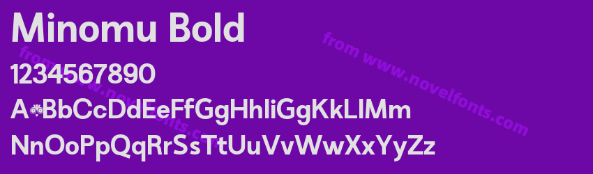Minomu BoldPreview Minomu BoldPreview