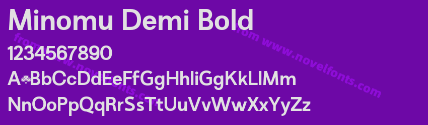 Minomu Demi BoldPreview Minomu Demi BoldPreview