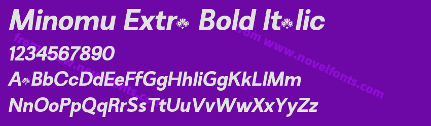 Minomu Extra Bold ItalicPreview Minomu Extra Bold ItalicPreview