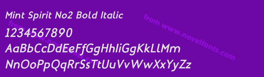 Mint Spirit No2 Bold ItalicPreview Mint Spirit No2 Bold ItalicPreview