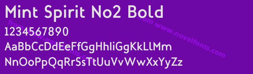 Mint Spirit No2 BoldPreview Mint Spirit No2 BoldPreview