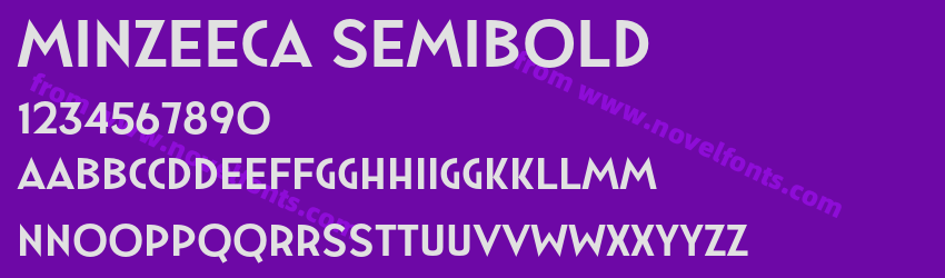 Minzeeca SemiboldPreview Minzeeca SemiboldPreview