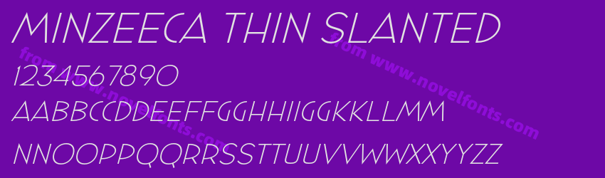 Minzeeca Thin SlantedPreview Minzeeca Thin SlantedPreview